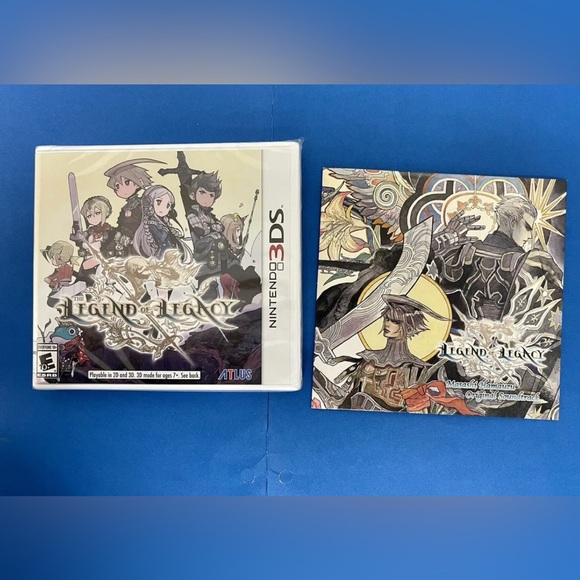 The Legend Of Legacy Nintendo 3DS Game + Original SoundTrack Masahi Hamauzu New - Picture 1 of 2